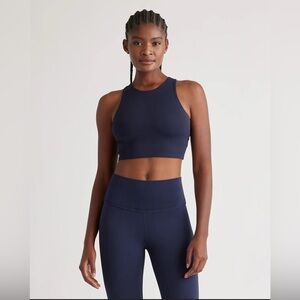 Quince Navy Blue Women's Spirts Bra